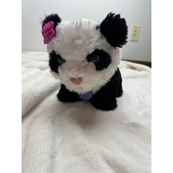 FurReal Friends Pom Pom My Baby Panda Plush Pet Interactive Bear Retired Hasbro - Picture 1 of 7